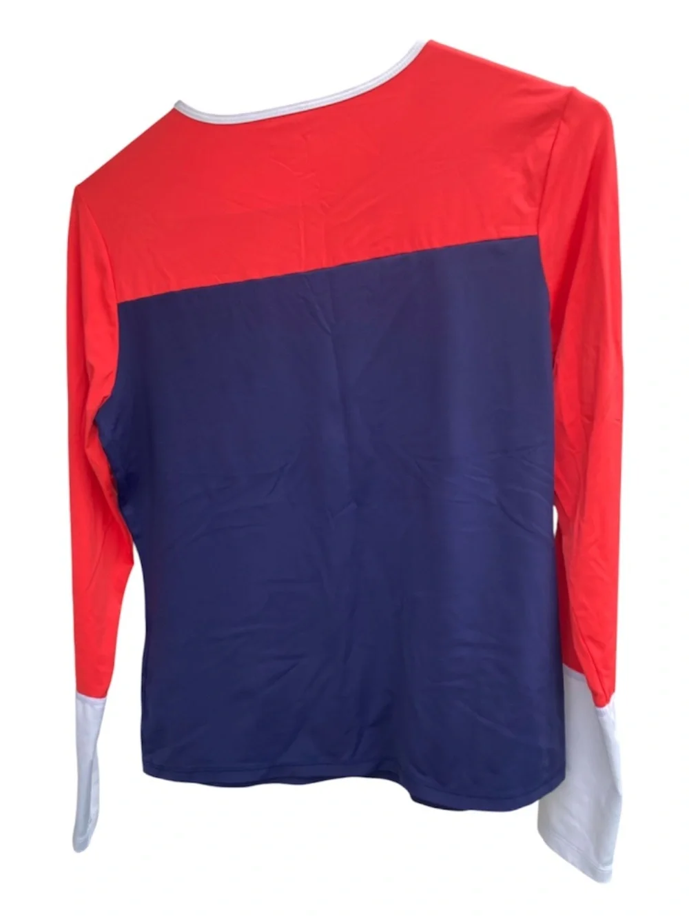 Lands’ End Top Red White Blue long sleeve size small
